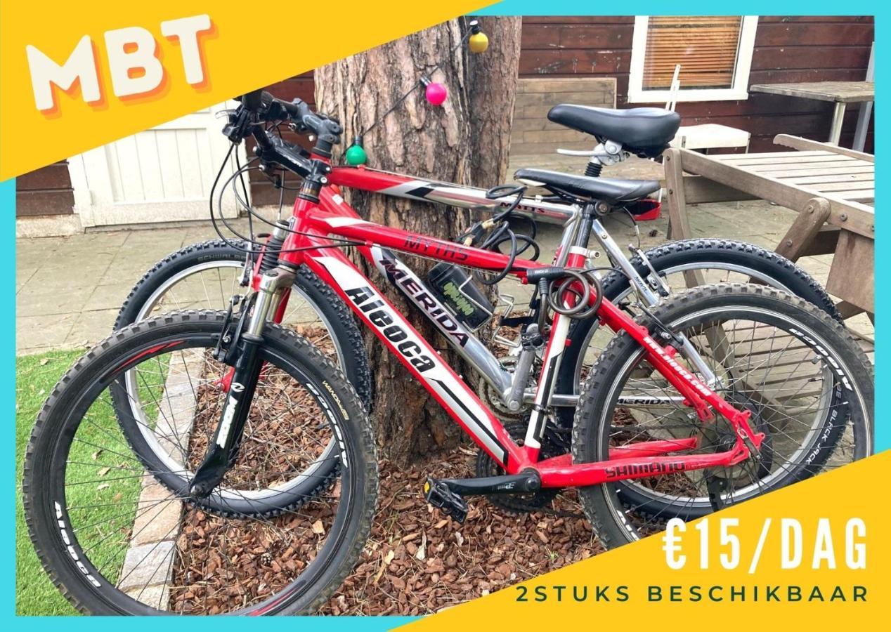 CasitaCuriosa  chalet op camping met buitenzwembad Balen Bagian luar foto